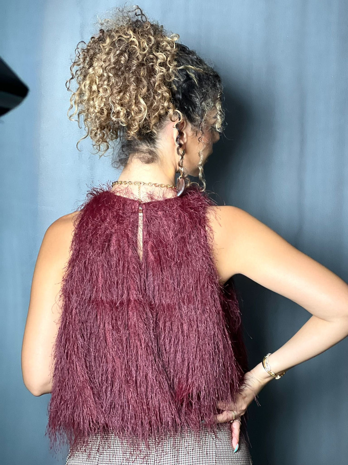BLOUSE FROUFROU BORDEAUX