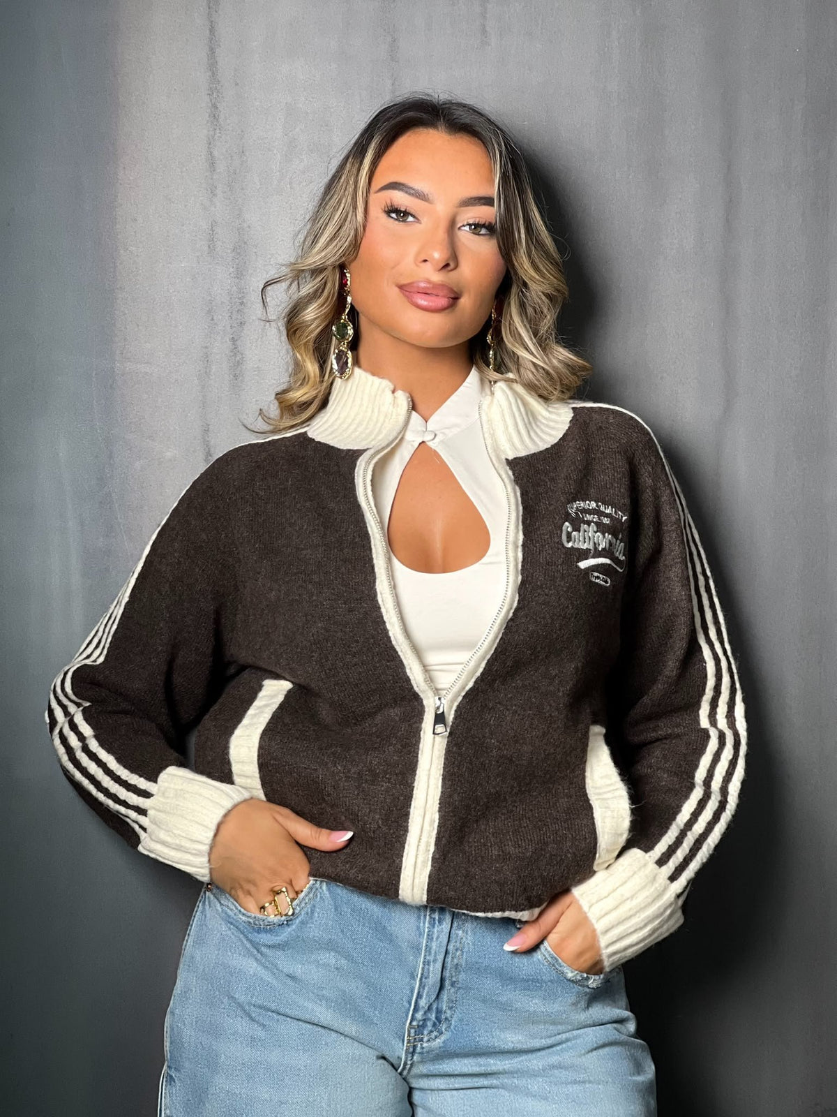 Gilet choco LOUISA