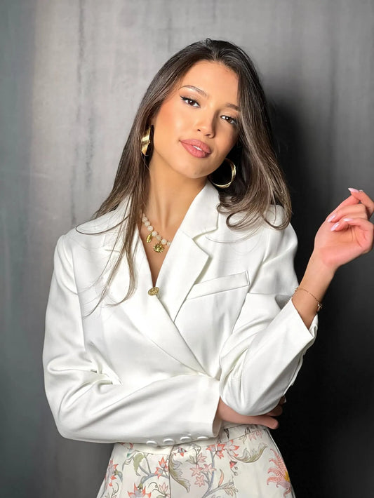 Veste tailleur blanche