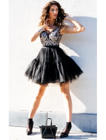 robe tulle a sequin