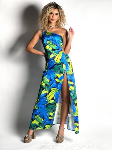 Longue robe tropical Chiara