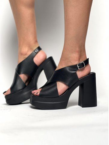 Sandale  plateforme noir...