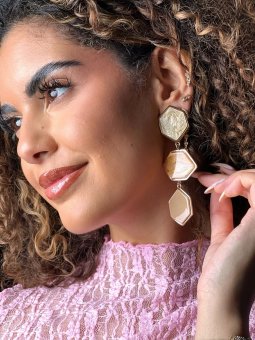 Boucles d'oreilles orange