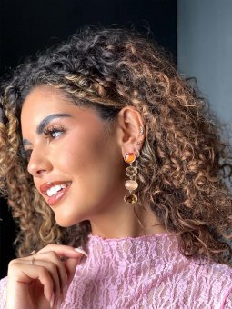 Boucles d'oreilles orange
