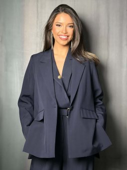 Veste tailleur bleu