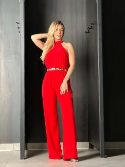 Combinaison floue rouge