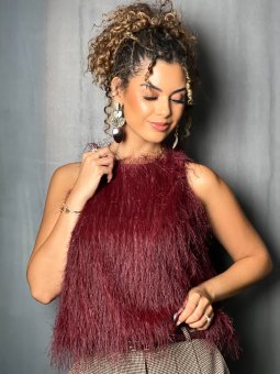 BLOUSE FROUFROU BORDEAUX
