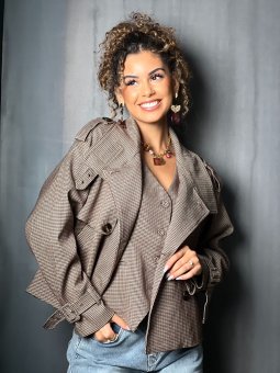 VESTE CLARA BORDEAUX