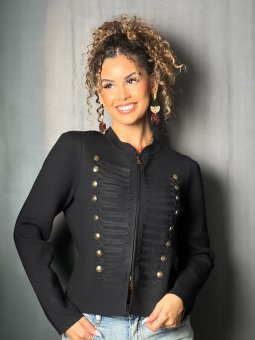 Gilet longue manche noir