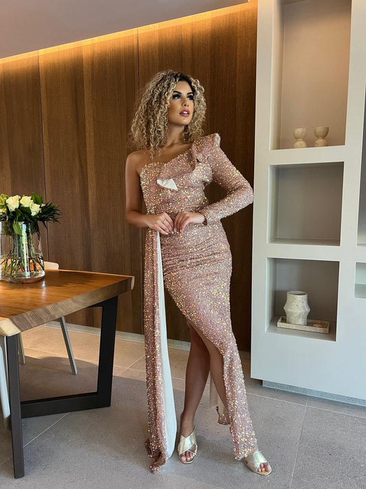 Robe de cérémonie à sequins LOUISA #102317