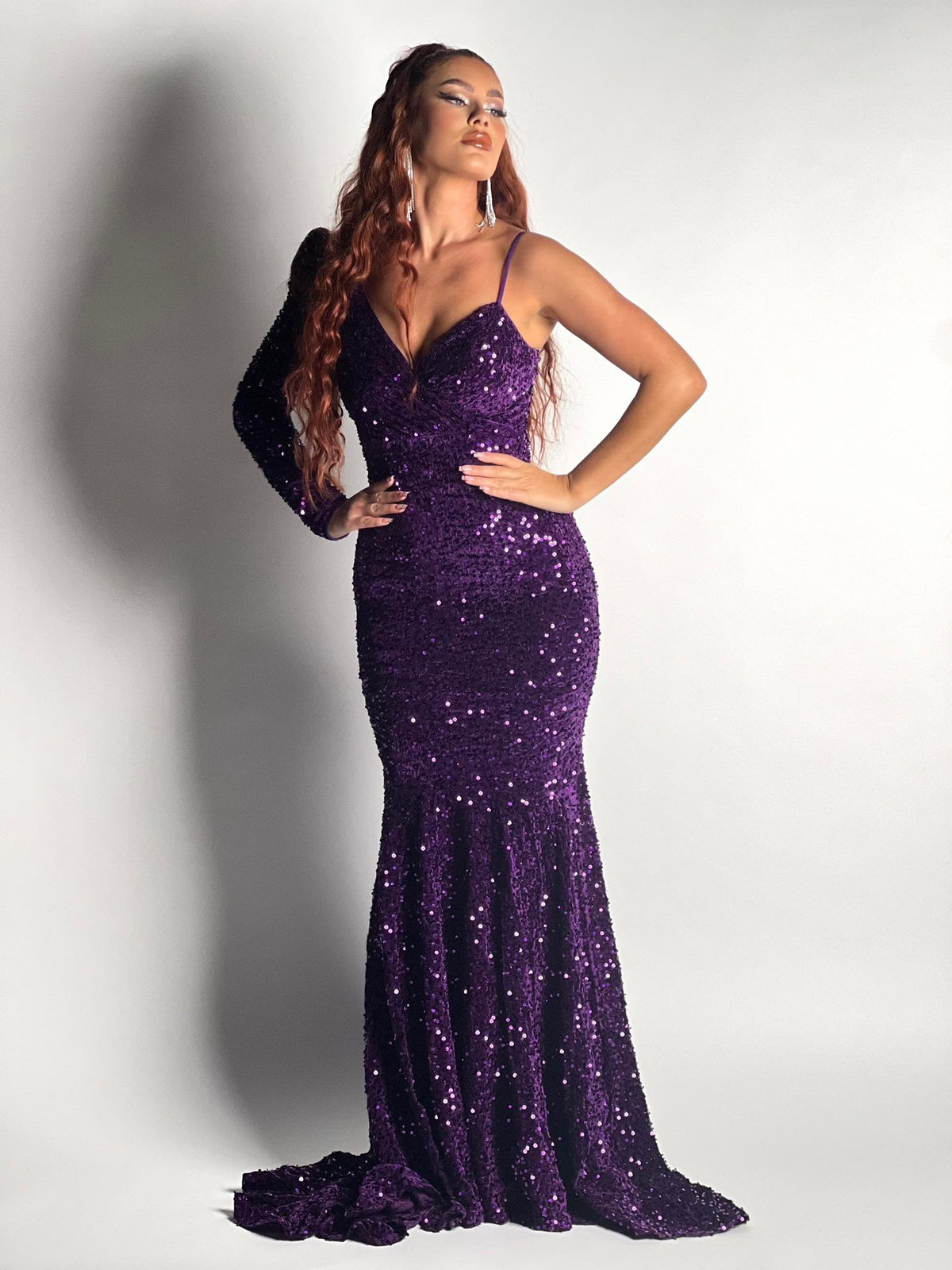 Robe de cérémonie mauve
