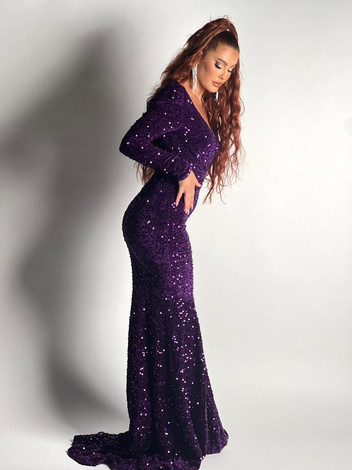 Robe de cérémonie mauve