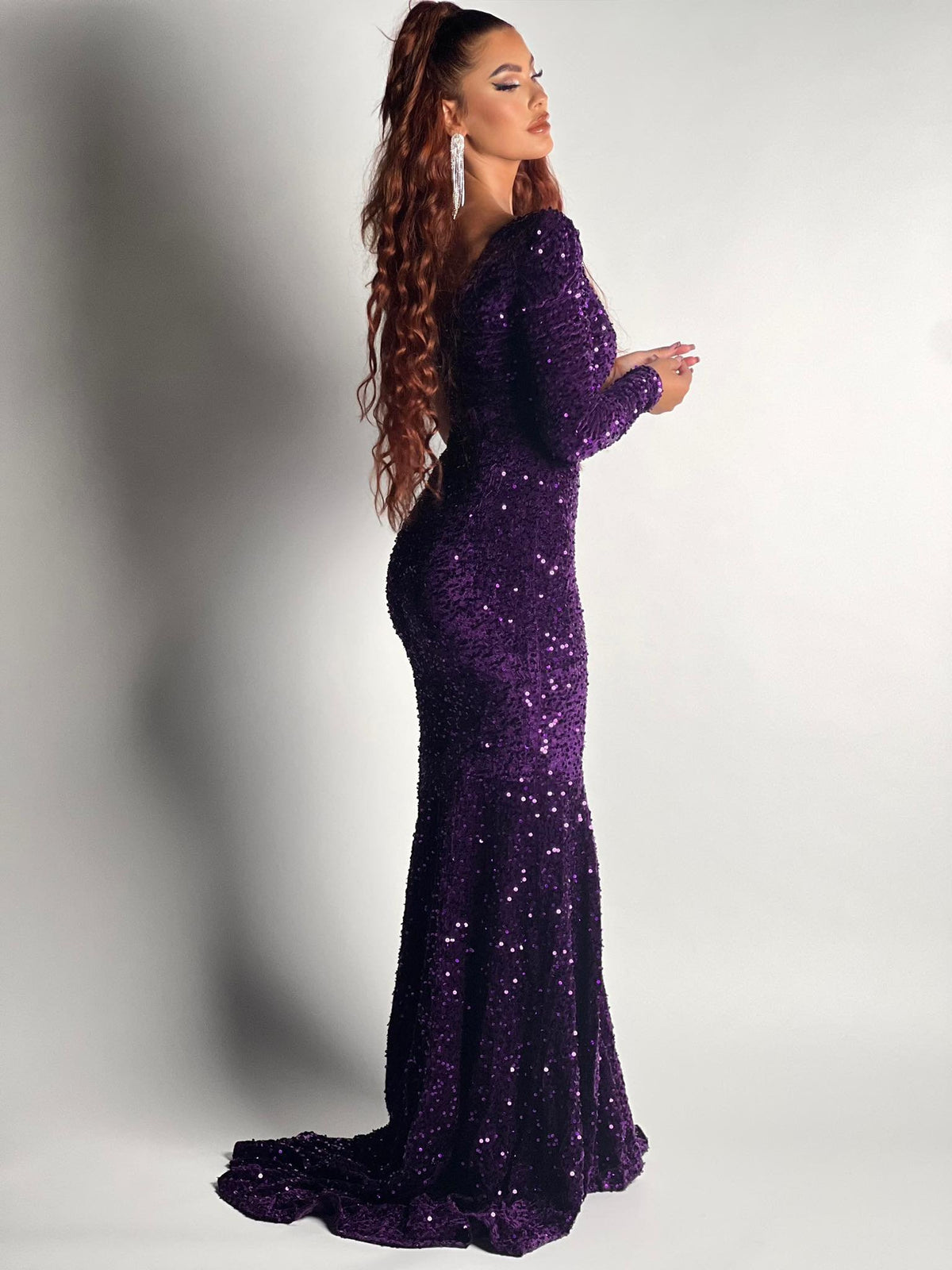 Robe de cérémonie mauve