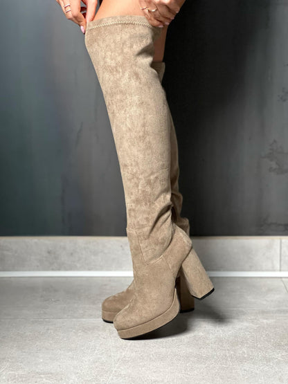 Bottes beige NINA