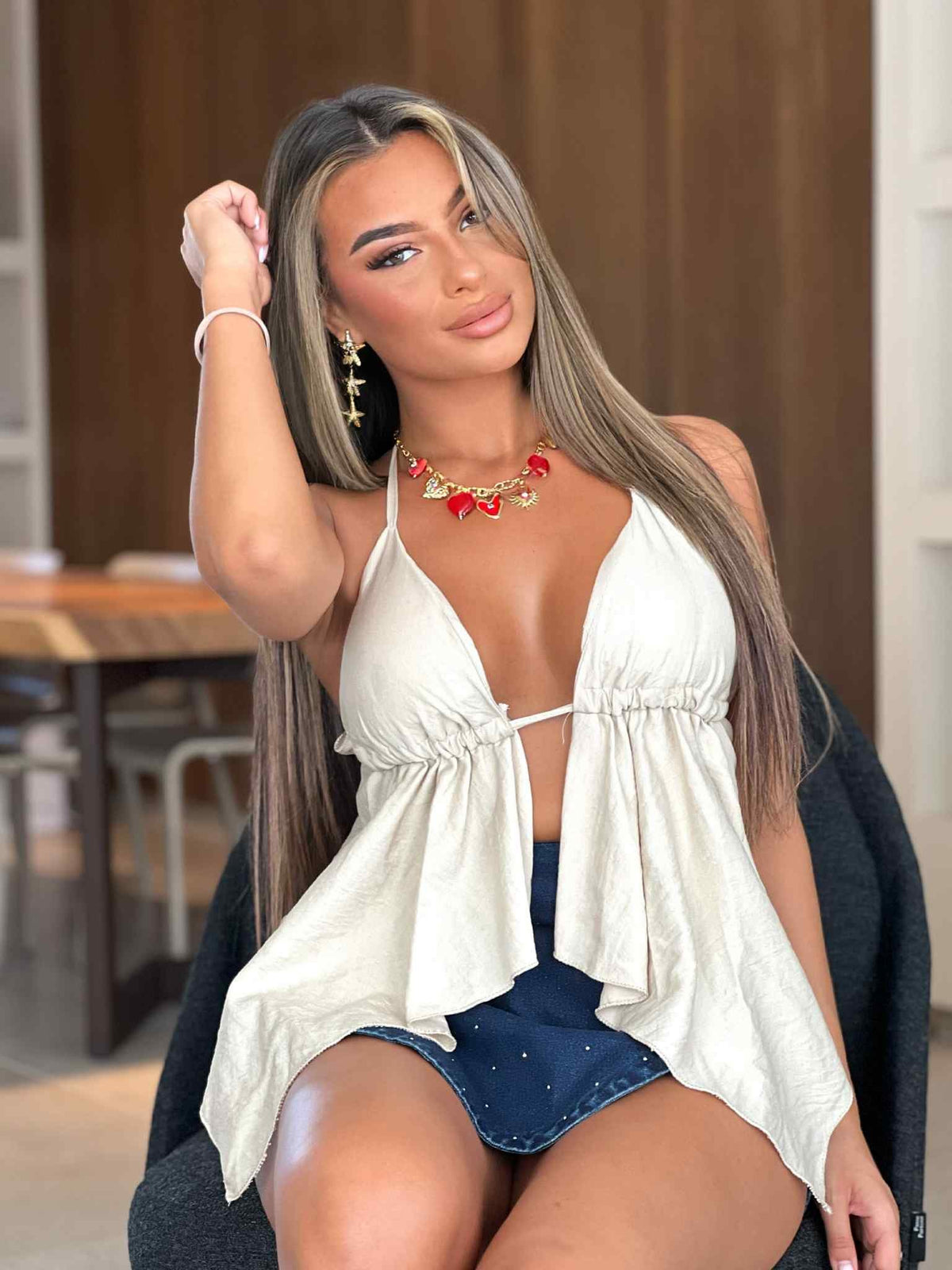 Blouse beige