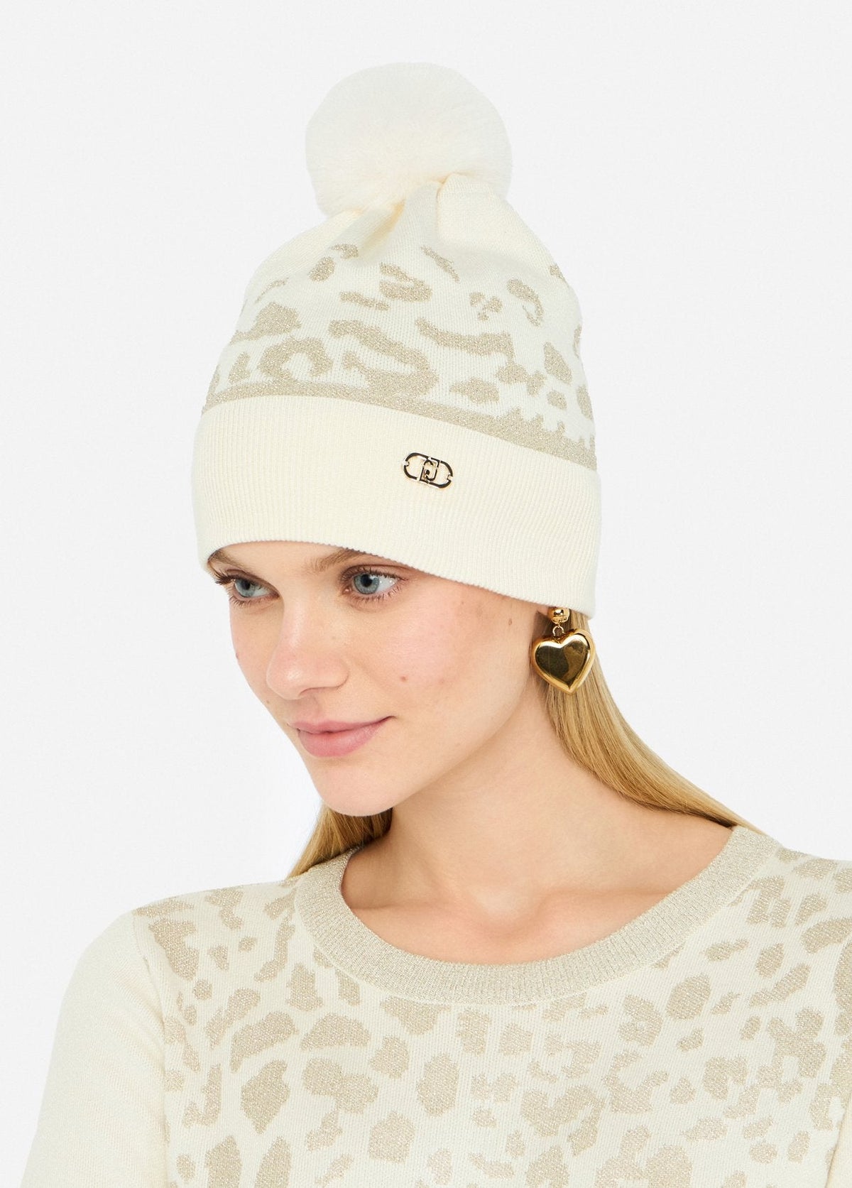 Bonnet leopard beige LIU JO #108509