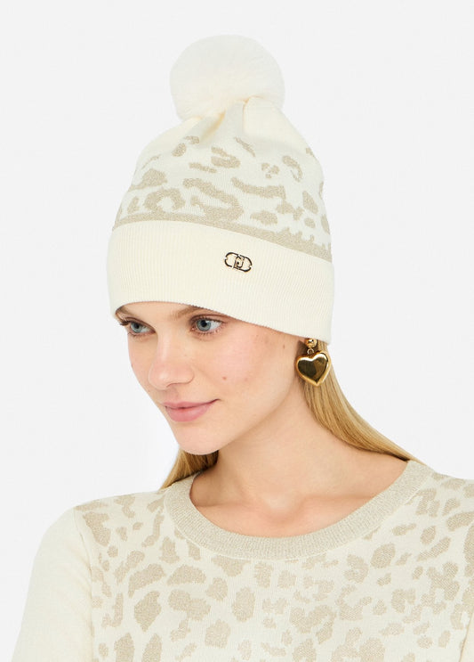 Bonnet leopard beige LIU JO #108509