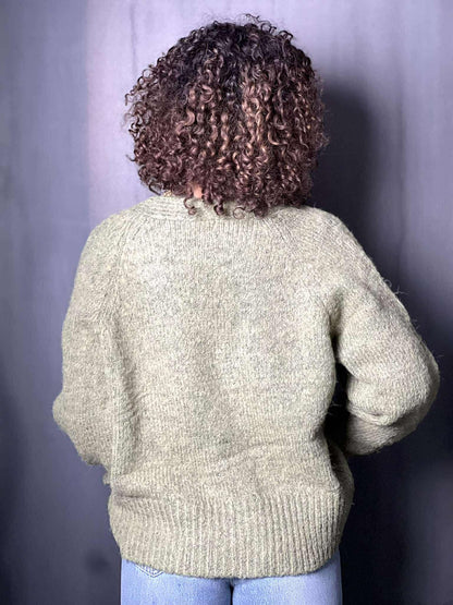 Pull gilet vert