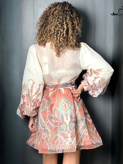 Robe à ramages