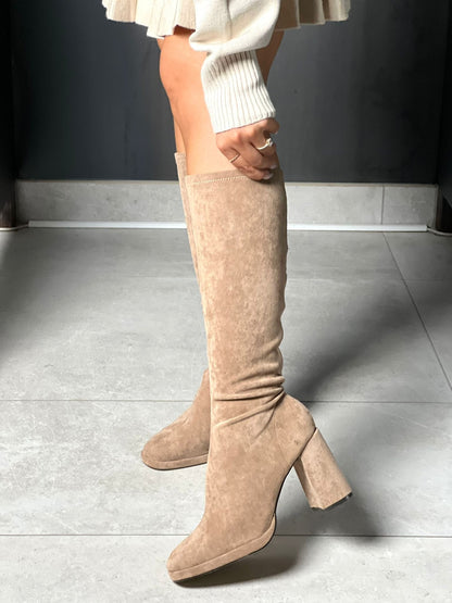 BOTTE BEIGE CHAUSSETTE #111446