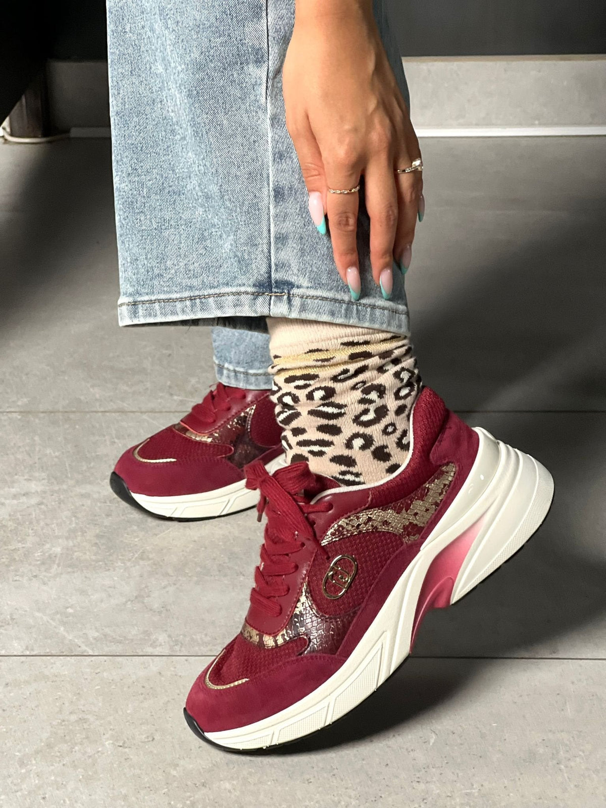 BASKETS BORDEAUX/PYTHON #111365