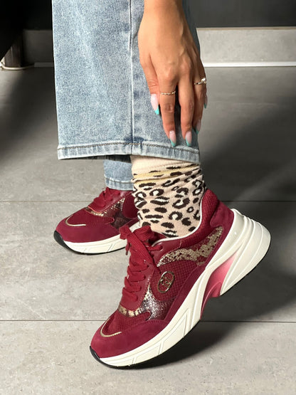 BASKETS BORDEAUX/PYTHON #111365