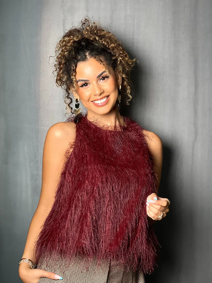 BLOUSE FROUFROU BORDEAUX
