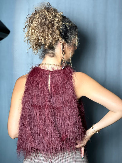BLOUSE FROUFROU BORDEAUX