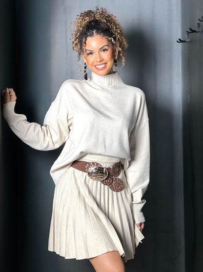 Jupe beige