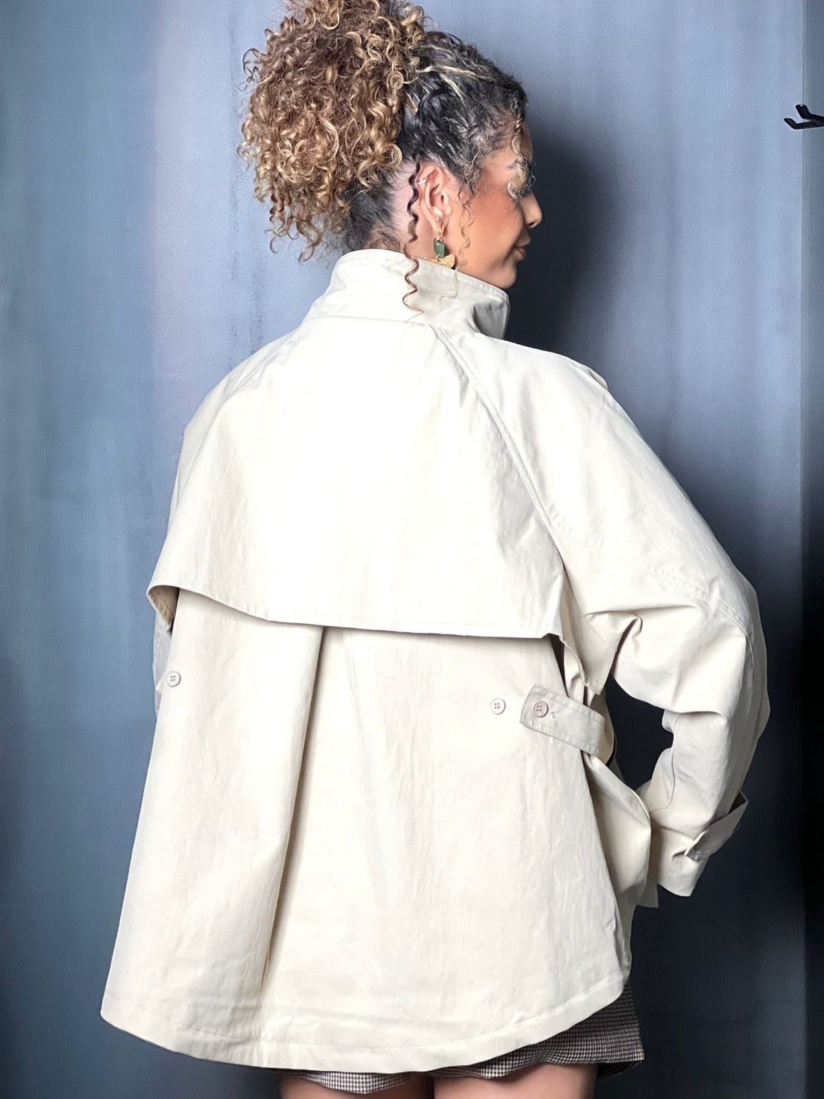 Veste parka taupe