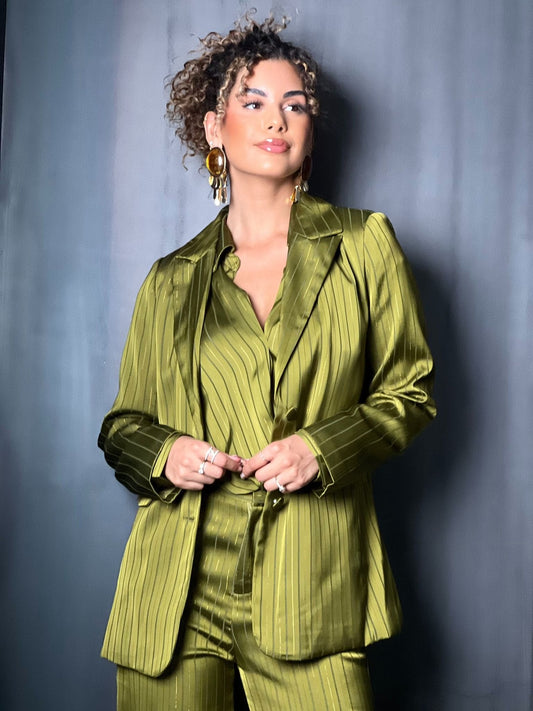 VESTE TAILLEUR VERTE #111354