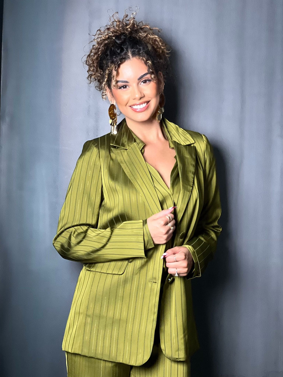 VESTE TAILLEUR VERTE