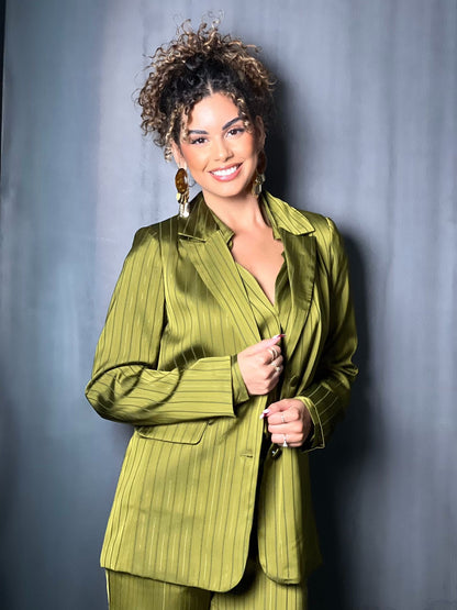 VESTE TAILLEUR VERTE