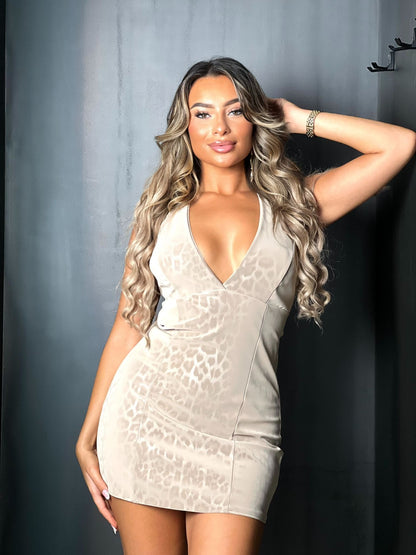ROBE LEOPARD BEIGE