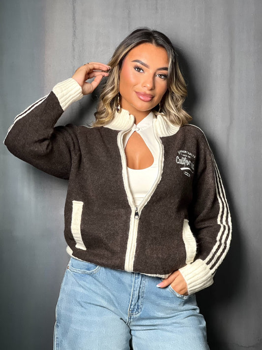 Gilet choco LOUISA #111619