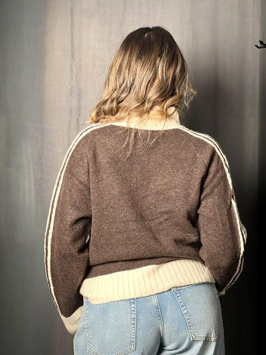 Gilet choco LOUISA