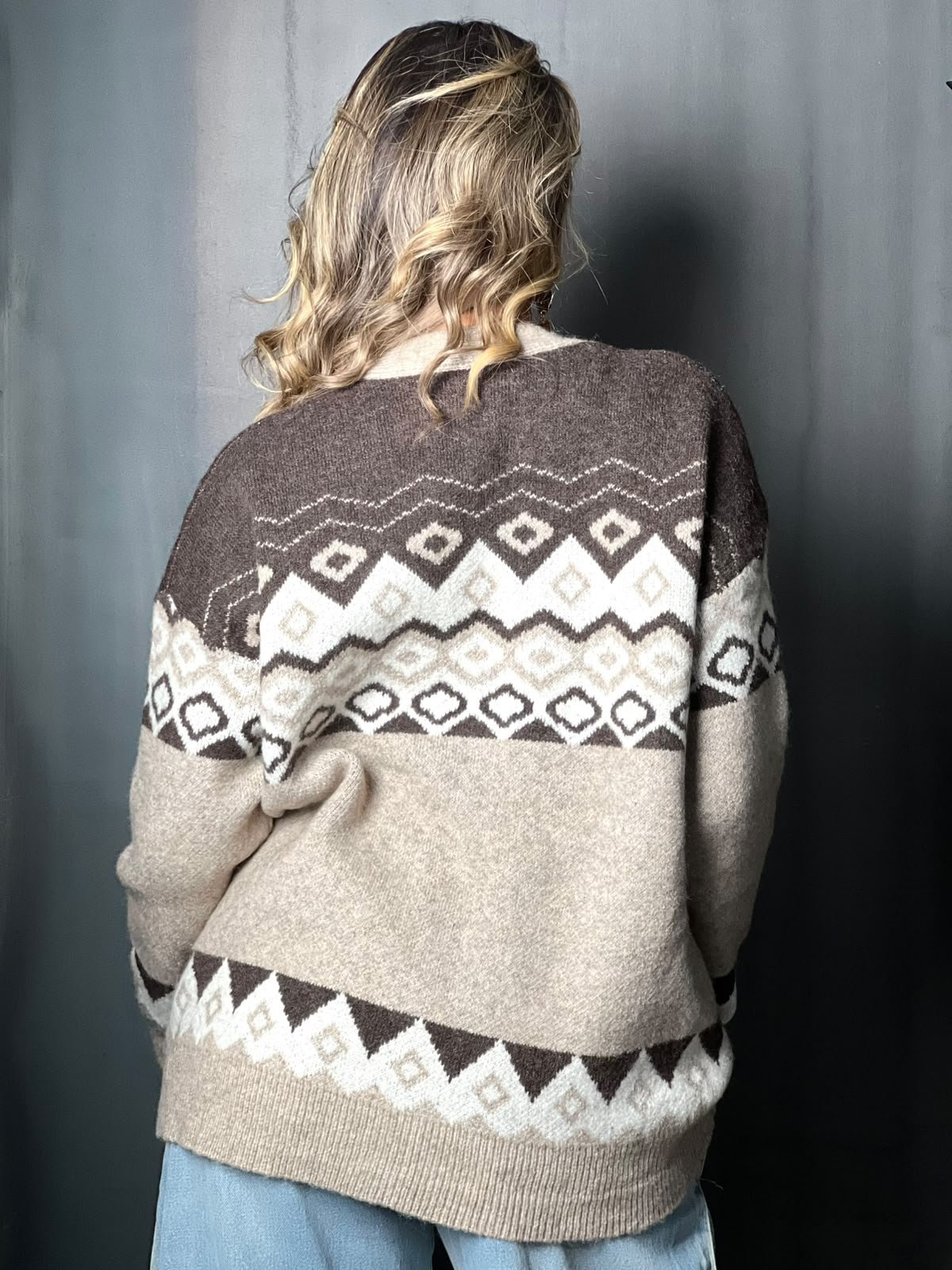 Gilet choco à motif