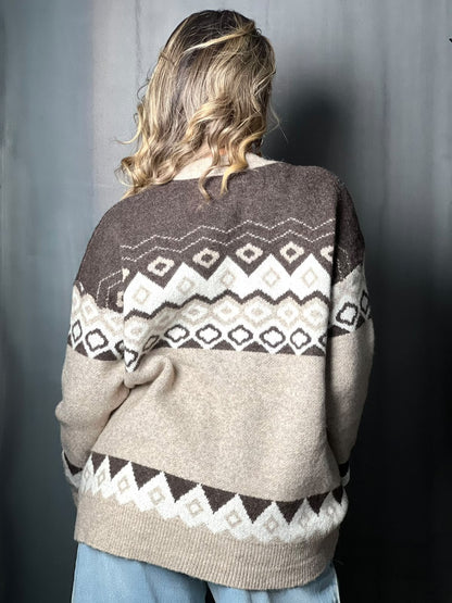 Gilet choco à motif