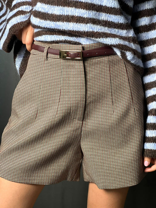 Short à carreau choco