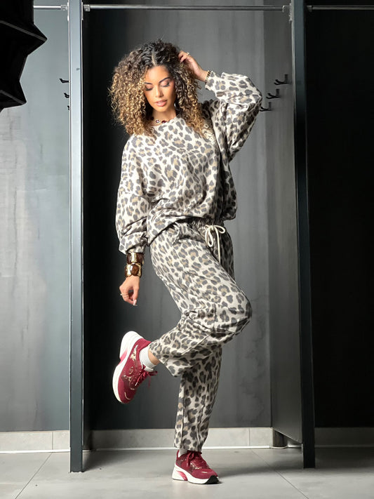 Jogging leopard