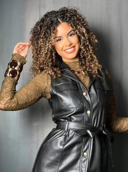 ROBE SIMILI NOIR