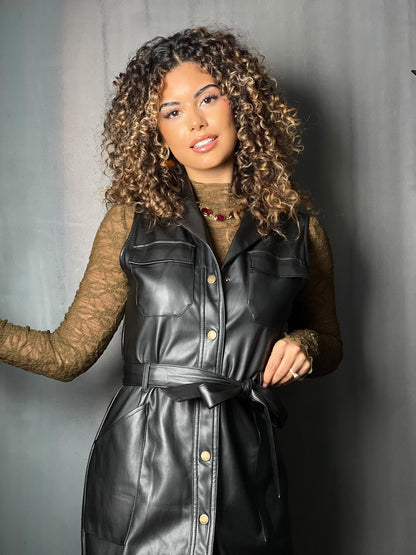 ROBE SIMILI NOIR