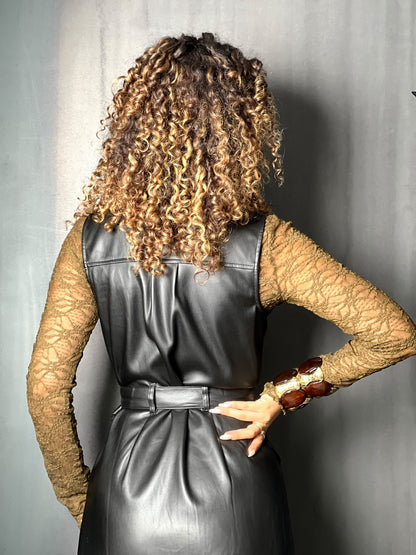 ROBE SIMILI NOIR