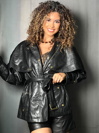 VESTE SIMILI NOIR