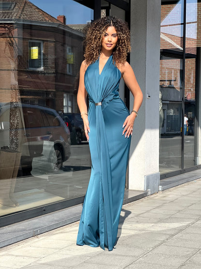 ROBE DE CEREMONIE PETROL