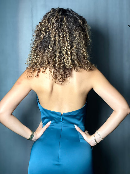 ROBE DE CEREMONIE PETROL