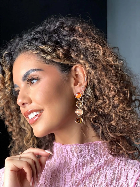 Boucles d'oreilles orange