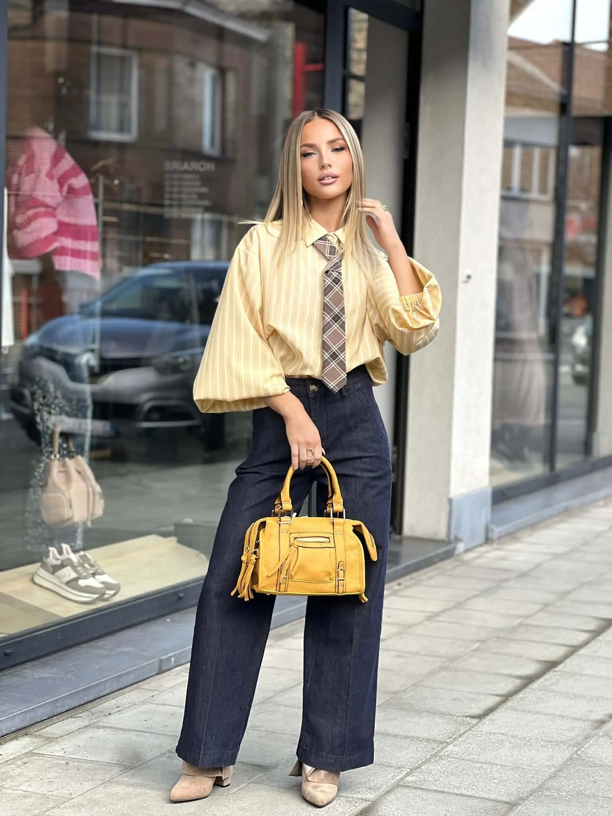 Chemisier jaune SOLYNE