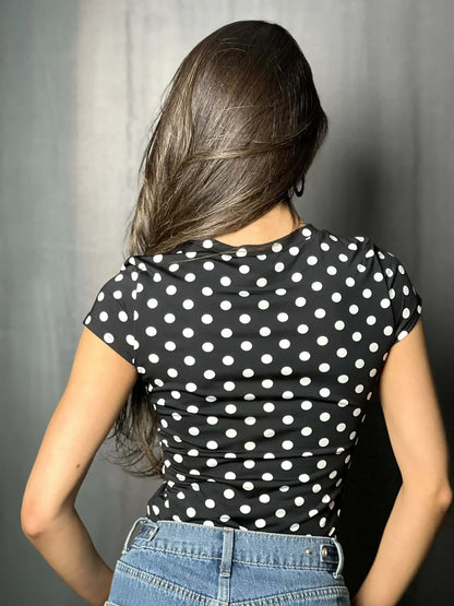 Haut pois noir