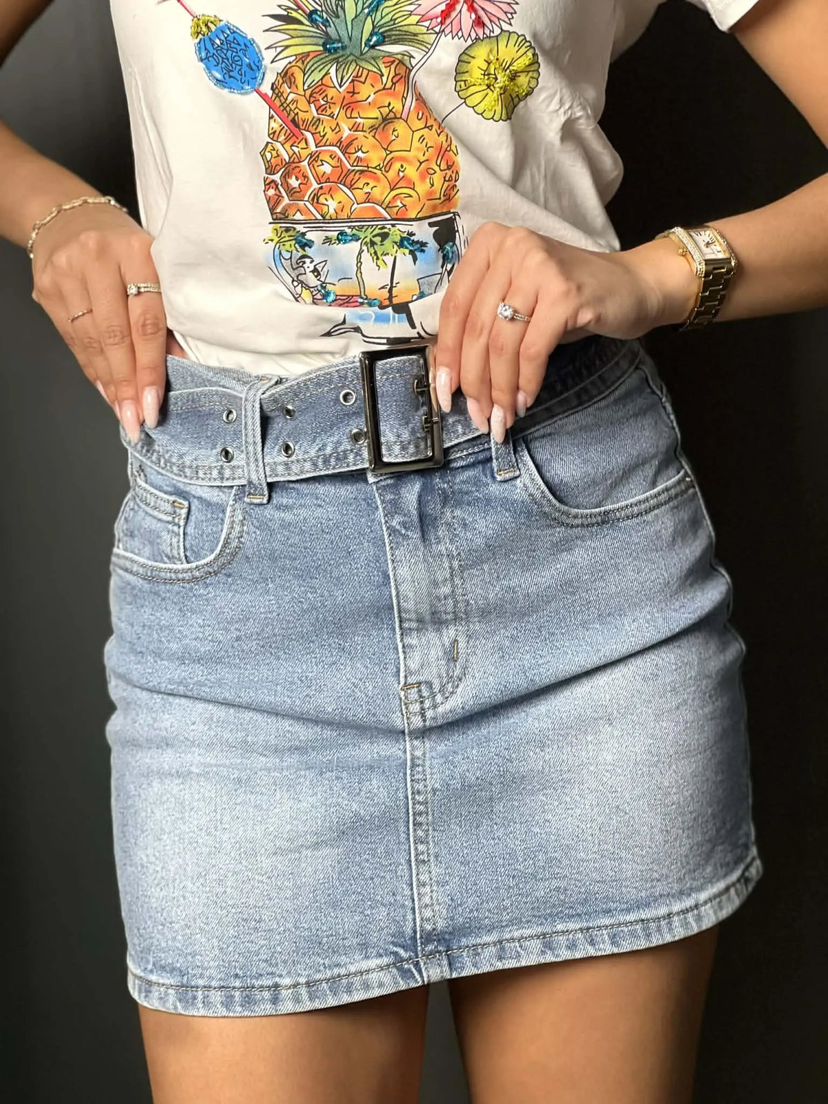 Jupe en jeans